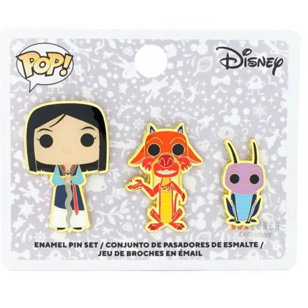 FUNKO POP! X DISNEY MULAN 3 PIECE ENAMEL